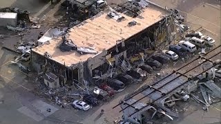 WATCH Intense video shows Valley View tornado destroying a gas station [upl. by Lorelei]