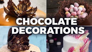 Chocolate Decorations by Home Cooking Adventure [upl. by Atniuq]