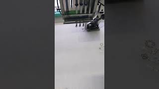 Dayble chanderi Sequence Dupatta Work in Embroidery embroiderymachine machine [upl. by Gwenn]