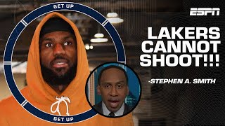 THE LAKERS CANT SHOOT 🗣️ Stephen A picks the Warriors over Los Angeles to make the WCF  Get Up [upl. by Aisanahta]