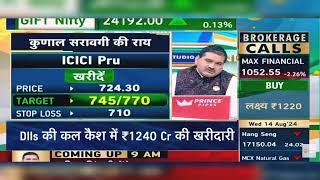 ICICI Prudential Share News Today ICICI Prudential Share Latest News Today  14th August 2024 [upl. by Zoes430]