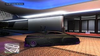 ps5 gtaonline My Hermes Air ride suspensionslammed to the ground Purple neons and headlights [upl. by Akialam686]