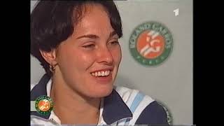 1998 French Open Semifinal Seles vs Hingis [upl. by Hunfredo]