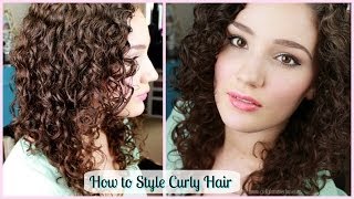 How to Style Curly Hair amp Create Ringlets GIVEAWAY WINNER [upl. by Yreffeg]