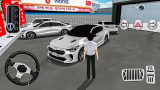 New Sedan Car Kia Stinger in Car Showroom City Drive  3D Driving Class  Android GamePlay [upl. by Nesyt]