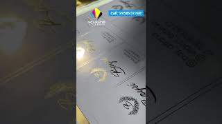 Premium Gold Foil Printing Cards Stickers Invitations amp More [upl. by Egamlat]