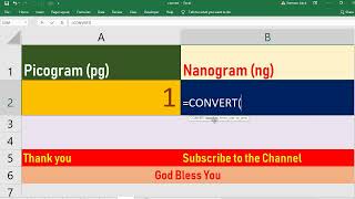 Convert Picogram to Nanogram [upl. by Dedric]