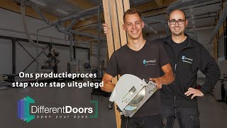 Different Doors  het productieproces van houten garagedeuren [upl. by Sneed]