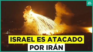 Israel es atacado por Irán Primeros registros del bombardeo [upl. by Yahska308]