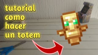 tutorial como hacer un totem de inmortalidad de Minecraft [upl. by Maxim]