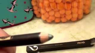 INIKA Certified Organic Eye liner 10 Green Lagoon REVIEW [upl. by Adnahsat]