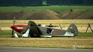 Drama at Warbirds Over Wanaka as WWII plane crashes during display [upl. by Calysta]