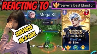 REACTING TO TOP 1 ELANDORR MEGA KILL  AoV  傳說對決  RoV  Liên Quân Mobile [upl. by Samuele943]