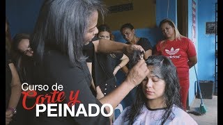 Curso de Corte y Peinado en la modalidad de acción móvil en Alcalde Díaz [upl. by Ycart]