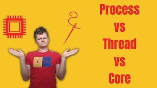 Process vs Thread vs Core [upl. by Nosoj]