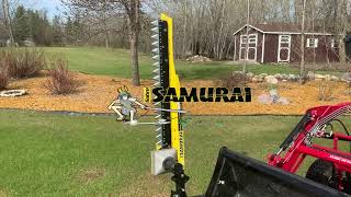 Sabre Samurai Hydraulic Trimmer Tractor Mounting [upl. by Selrhc243]