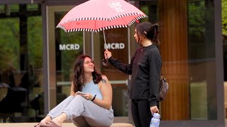 Holding Umbrella For Strangers Prank [upl. by Sivahc393]