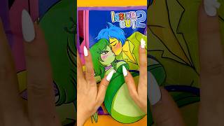 Joy x Disgust love story 💚 Inside Out 2 Paper Play DIYblind bag unboxing insideout2 art drawing [upl. by Misty911]