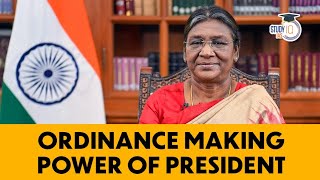 Ordinance making Power of President mlaxmikanth detail explanation upsc pcs competitiveexams [upl. by Annaeoj507]