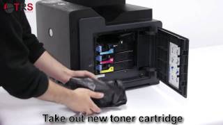 TRS Europe  Toner Cartridge Replacement  user guide  7251 7251A 7251B 7251C [upl. by Ngo415]