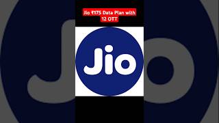 Jio ₹175 Data Plan with 12 OTT Subscriptions jio 2024 shorts [upl. by Nivri]