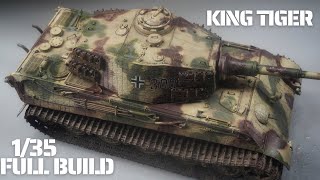 Dragon 6303 135 king tiger tank full build [upl. by Ailatan]