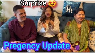 Sambhavna ki first sonography🤰Saas sasur ki khushi Sambhavna seth entertainment sambhavna seth vlog [upl. by Crysta]