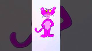 Easy Pink Panther drawing 🎨 pinkpanther cartoon shorts [upl. by Ellevel]