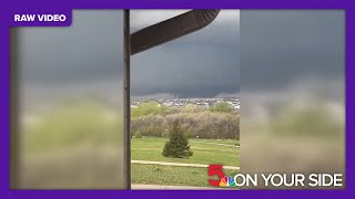 Tornado seen in Elkhorn Nebraska on April 26 2024 [upl. by Rehnberg]