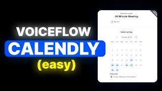 Voiceflow Calendly Integration EASY [upl. by Katey]