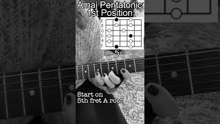 A major pentatonic scale 1st position guitar lesson pentatonicscale [upl. by Galateah887]