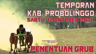 KERAPAN SAPI TEMPORAN PROBOLINGGO  PENENTUAN GRUB  SABTU 12 OKTOBER 2024 [upl. by Silrac]