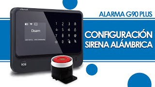 Alarma GSM WiFi Conexión Sirena Alámbrica G90B Plus [upl. by Dnaloy]