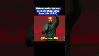 Too touching What apostles Joshua selman says about apostles Baba Lolo [upl. by Kitrak290]