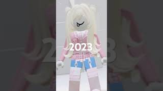 2022 vs 2023 vs 2024 roblox [upl. by Mariquilla]