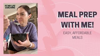 Meal Prep With Me Budget Friendly Macro Friendly Quick and Easy Meals [upl. by Aitnohs389]