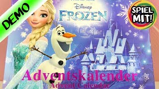 Adventskalender öffnen Disney FROZEN Eiskönigin Elsa Anna Olaf  Wir öffnen alle 24 Türchen [upl. by Kallick]