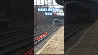 Americans high speed Acelas trains at Princeton Junction [upl. by Fotina]