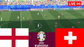 LIVE England vs Switzerland 2024 Euro Cup Full Match  Video game simulation [upl. by Lrac]