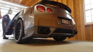 Nissan R35 GTR E85 Cold Start Long Crank Time [upl. by Ahtelra894]