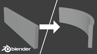 Simple DeformBend In Blender In 1 Min [upl. by Leoline]