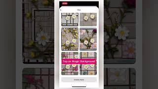 Get beautiful backgrounds in one tap 🌼  Bazaart [upl. by Waldron]