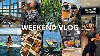 VLOG COTTAGE WEEKEND FULL BODY WORKOUT WITH ME  BITS OF LIFE [upl. by Adnilim744]