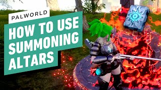 Palworld How to Use the Summoning Altar [upl. by Nerraw64]