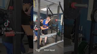 405 x2 squat exercise workoutoftheday exerciseprogram strengthtraining strength [upl. by Barrada]