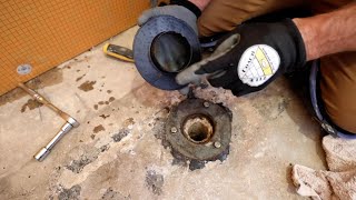 EASY Change Old Shower Drain to New FloFX Drain in Minutes Without Removing Concrete [upl. by Eisdnyl]