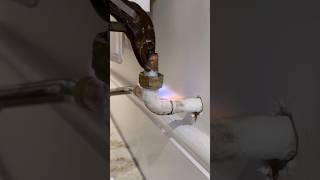 Replacing radiator pipe for new valve howto diy plumbing asmr subscribe subscribe plumber [upl. by Ajram]