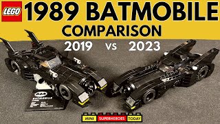 LEGO 1989 Batmobile COMPARISON 2019 vs 2023 [upl. by Godfrey395]