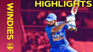 Chahar Takes Three Wickets in Four Overs  Windies vs India  Match Highlights  3rd IT20 2019 [upl. by Anot318]