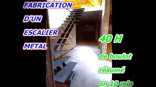 fabrication dun escalier en métal acier [upl. by Zaob]